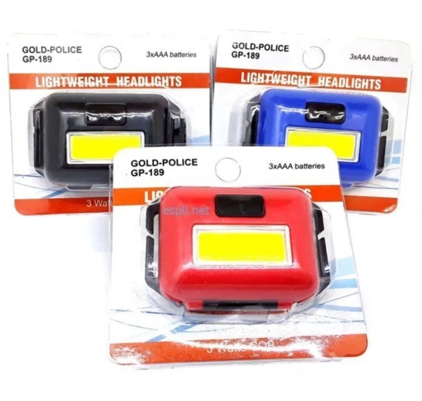 Gold-Police GP-189 3xAAA Pilli Kafa Feneri