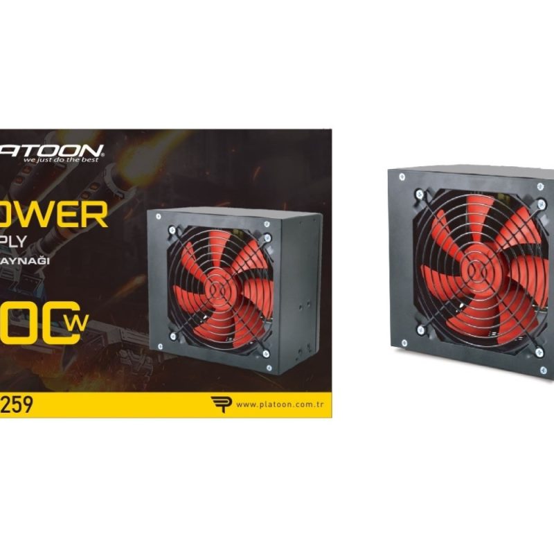 Platoon PL-9259 400W Kutulu Power Supply 12Cm