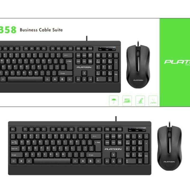 PLATOON PL-358 KEYBOARD AND MOUSE COMBO