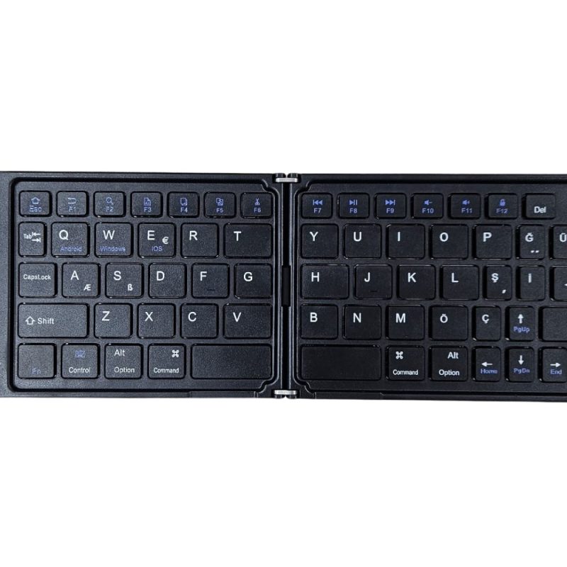 Platoon PL-377 Ultra ince Katlanabilir Android/iOS/Sistem Uyumlu Kablosuz&Bluetoothlu Klavye