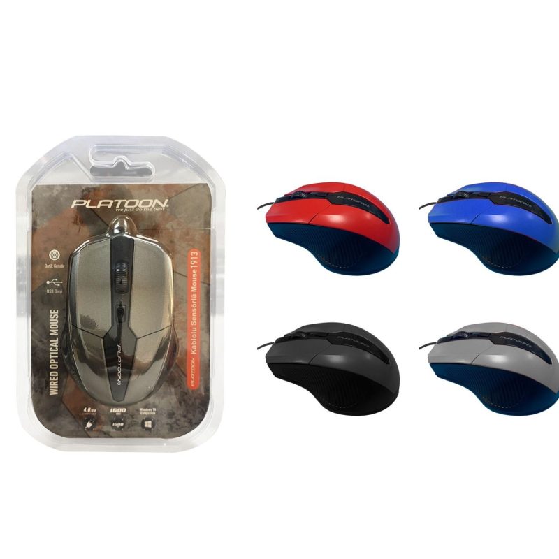 Platoon PL-1913 Kablolu 1600DPI Optik Mouse