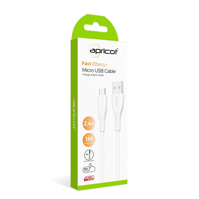 Apricot APC-A130L Lightning 1M. 3.4A Şarj + Data Kablosu