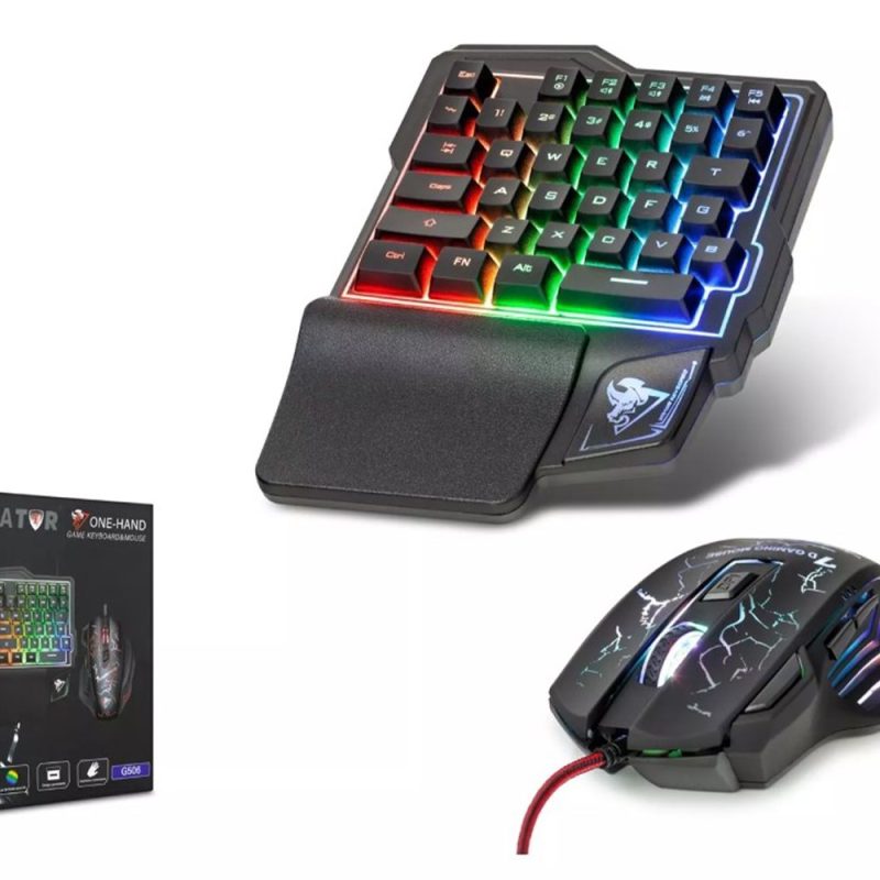 NOVATOR G506 Ledli Oyuncu Klavye & 7 Tuşlu 5000DPI Mouse Set