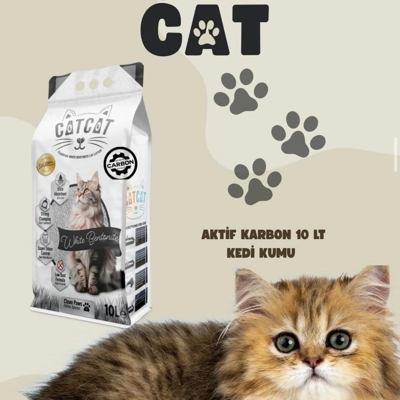Catcat Aktif Karbon Kokulu Kedi Kumu 10 Lt