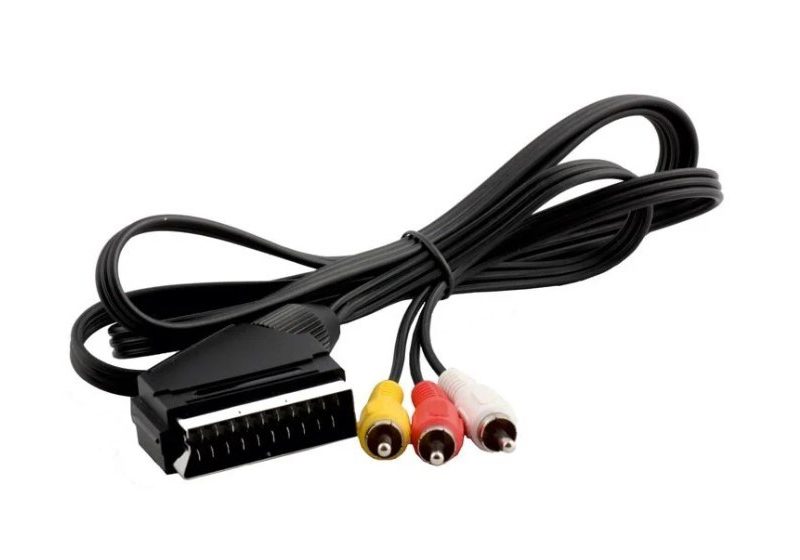 Rose RC-04 1.2M Scart 3 RCA Flat Tos Kablo