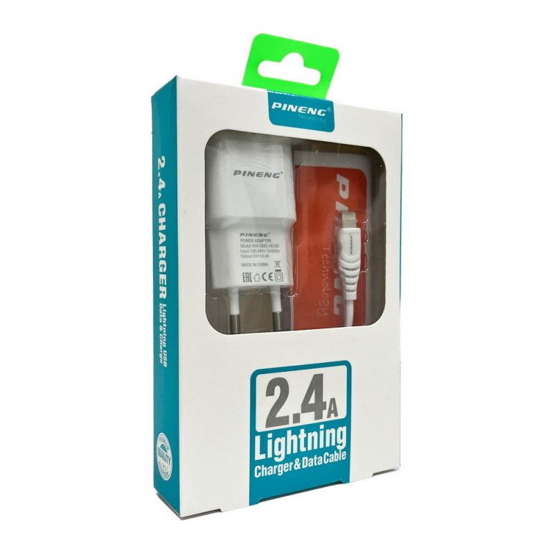Pineng PN-538 2.4A Lightning Hızlı Şarj Aleti Seti