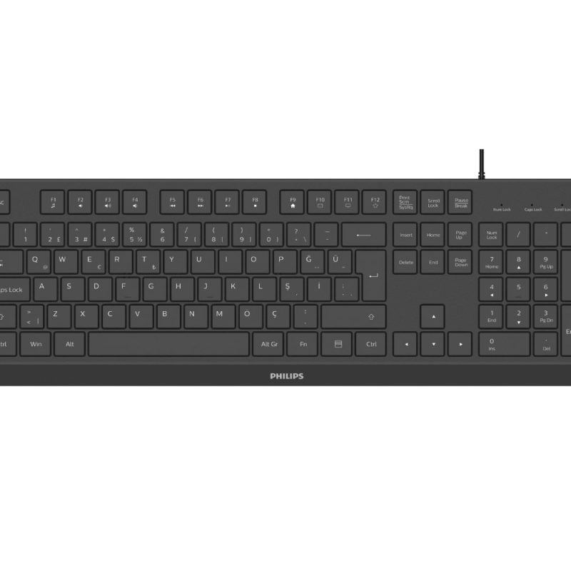 Philips SPK6238B USB Kablolu Türkçe Q Klavye Siyah