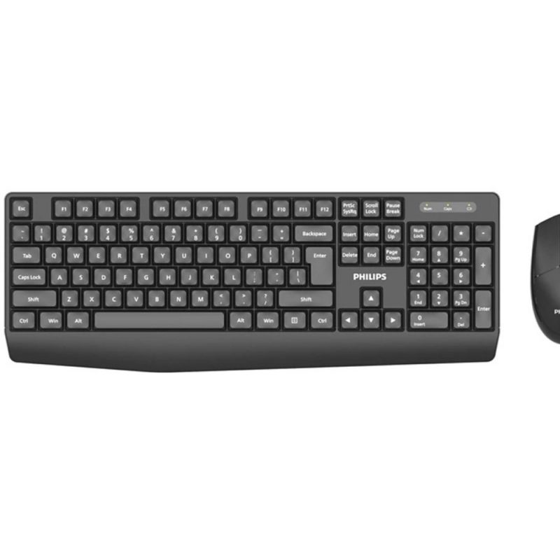 Philips SPT6337B Kablosuz Türkçe Q Klavye & Mouse Set Siyah
