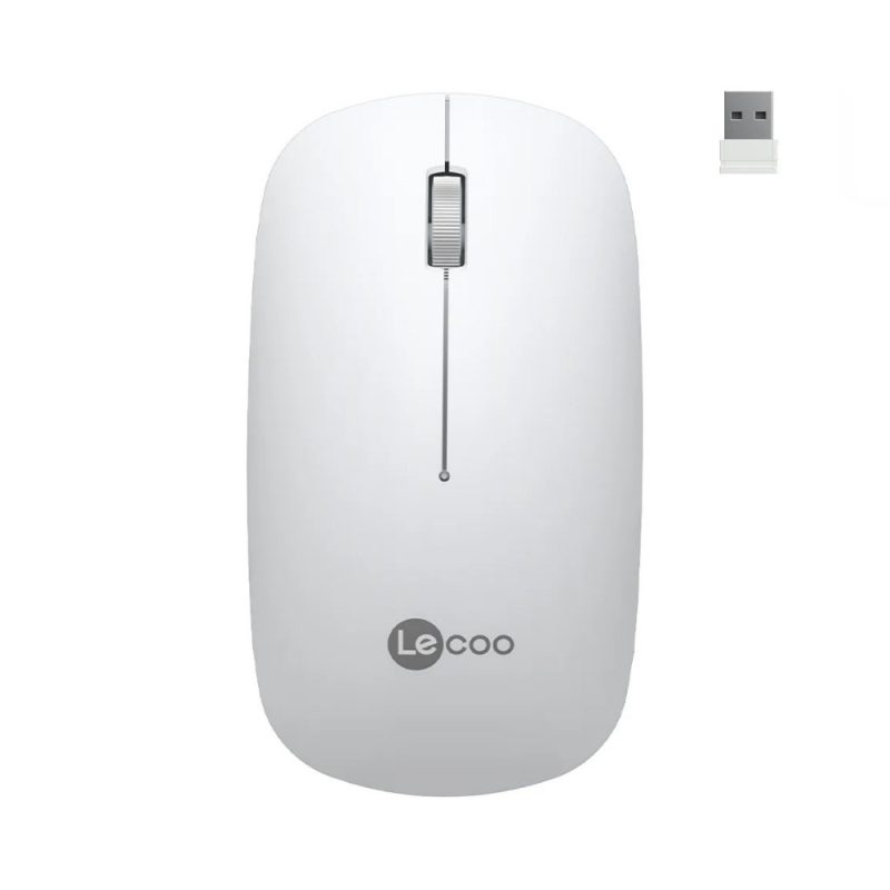 Lecoo WS214 Kablosuz 1200DPI 3 Tuşlu Optik Mouse Beyaz