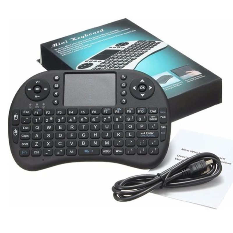 Smart TV Işıklı Mini Klavye Dokunmatik Touchpad Mouse