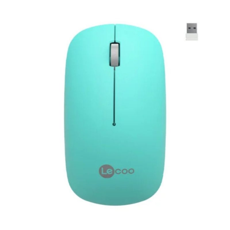 Lecoo WS214 Kablosuz 1200DPI 3 Tuşlu Optik Mouse Turkuaz