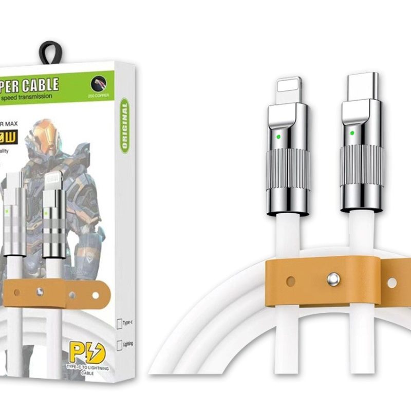 Platoon PL-8993 120W PD Type-C To Lightning Süper Hızlı Data Şarj Kablosu