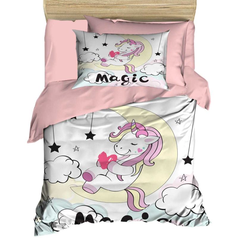 Dijital Baskılı 3d Pamuklu Yenidoğan Bebek Nevresim Takımı Magic