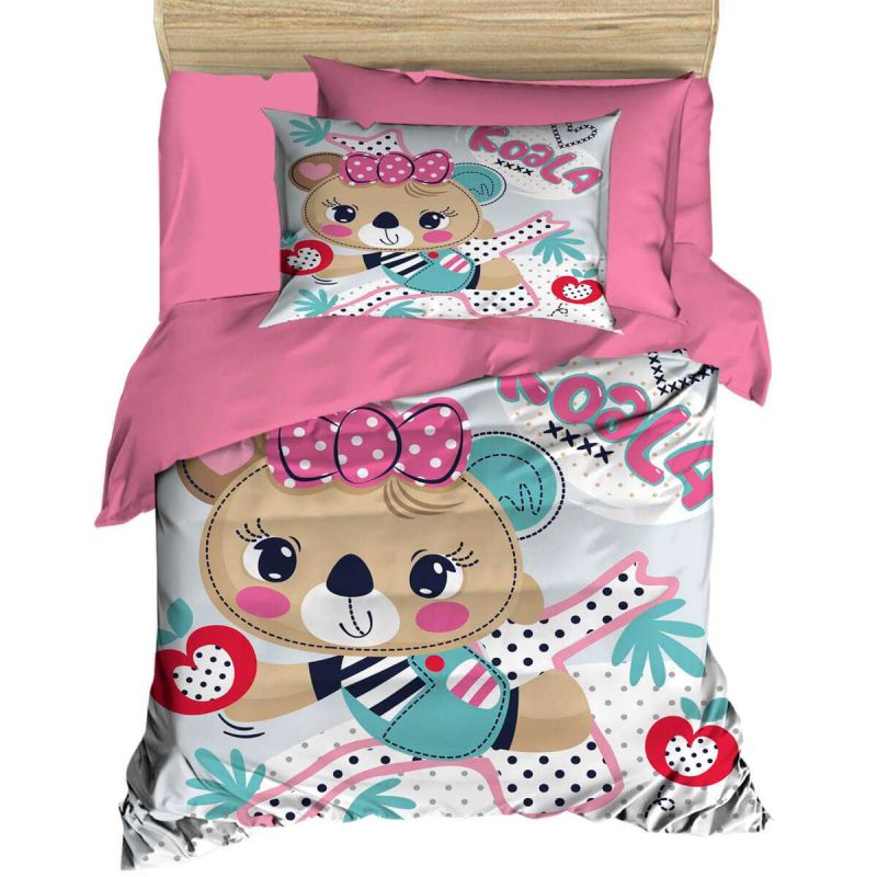 Dijital Baskılı 3d Pamuklu Yenidoğan Bebek Nevresim Takımı Baby Koala