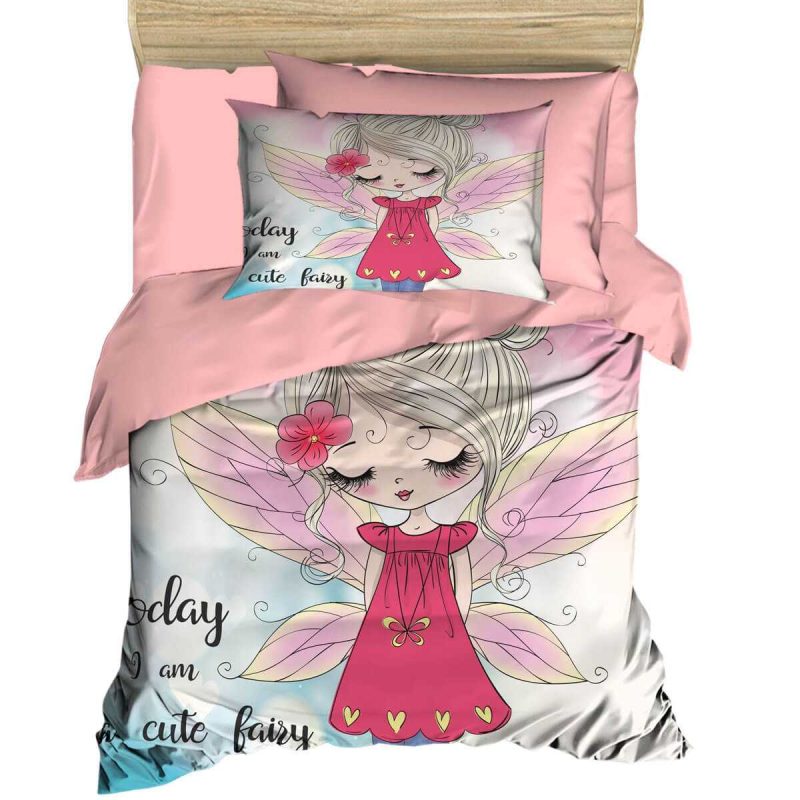 Dijital Baskılı 3d Pamuklu Yenidoğan Bebek Nevresim Takımı Angel Today