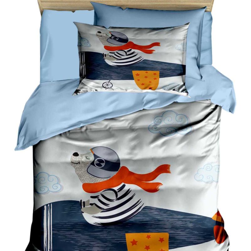 Dijital Baskılı 3d Pamuklu Yenidoğan Bebek Nevresim Takımı Fly Foggy