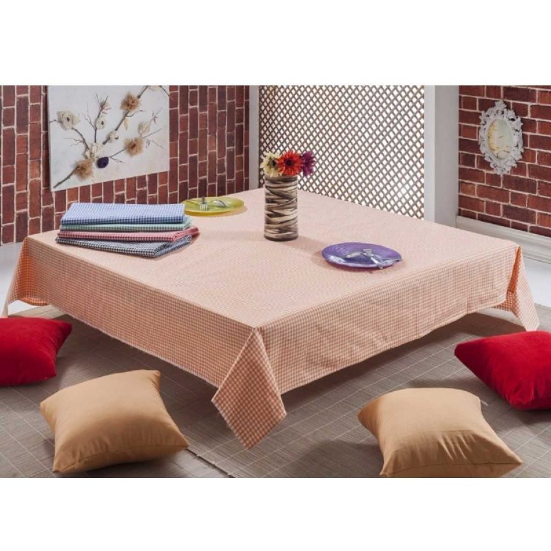 Gözde 170x170 cm. Zefir Desen Üçlü Sofra Bezi / Masa Örtüsü