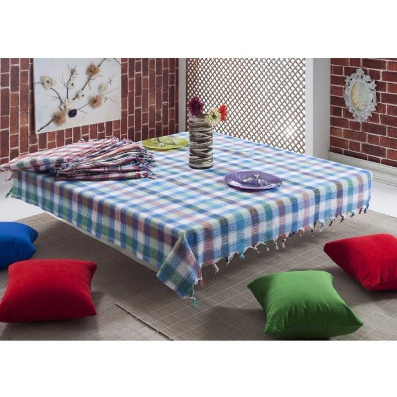 170x170 cm. Klasik Desen Üçlü Sofra Bezi / Masa Örtüsü