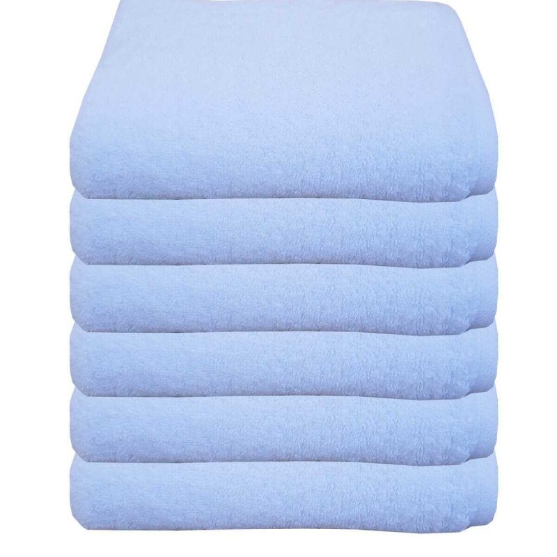 6 lı Otel Havlusu 100 Pamuklu Beyaz El Havlusu 50x90 Cm