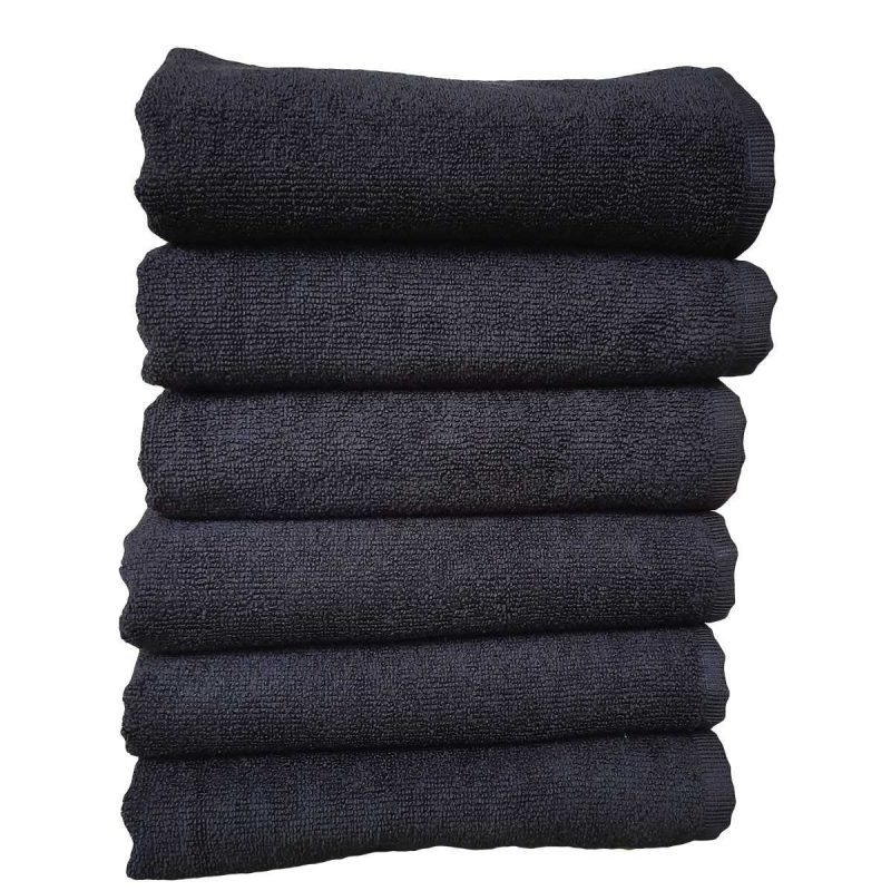 6Lı Paket Boya Tutmayan Mikrofiber El Yüz Spor Kuaför Havlusu 50X90 Cm