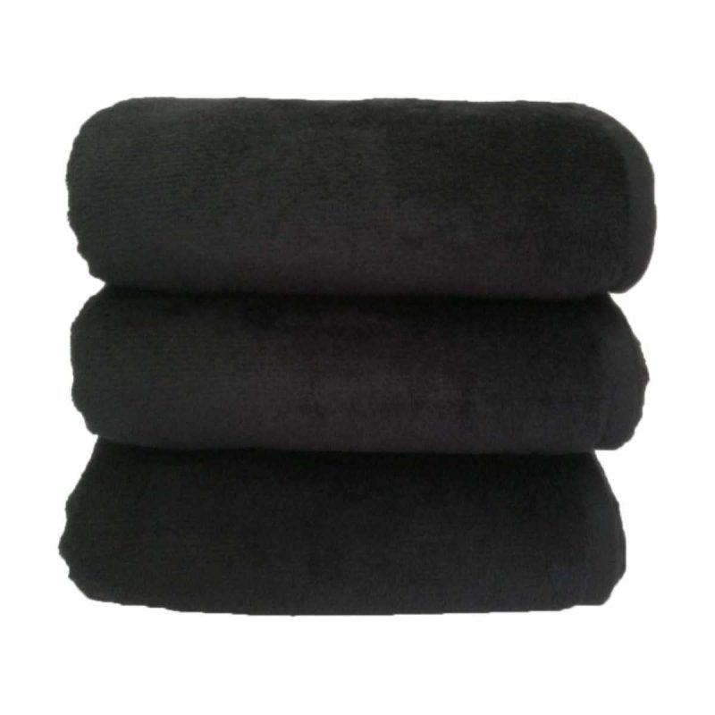 3 lü Paket Boya Tutmayan Mikrofiber El Yüz Spor Kuaför Havlusu 50X90 Cm