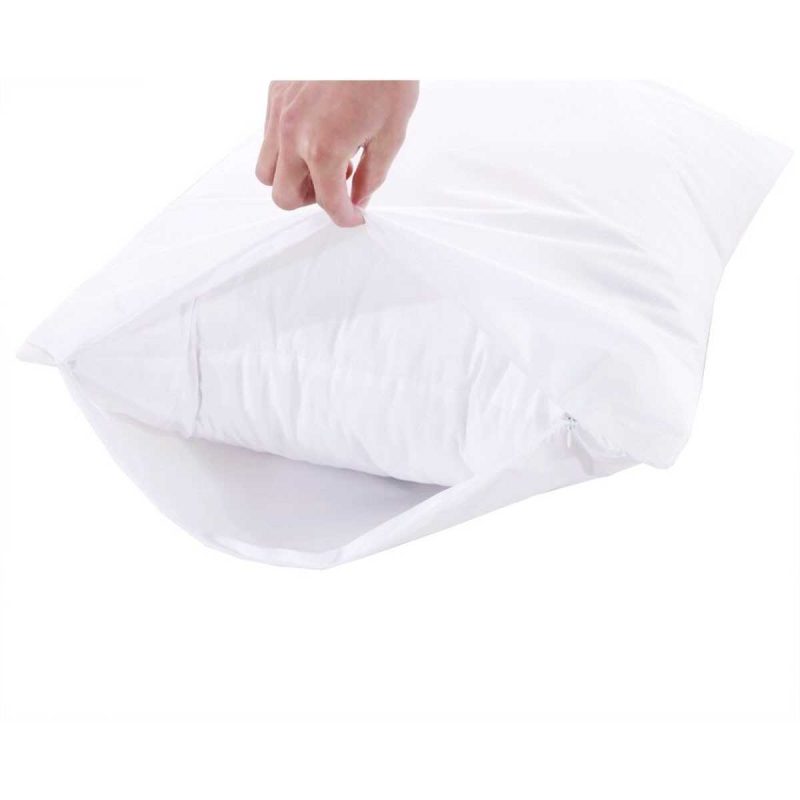 4 lü Sıvı Geçirmez Yastık Alezi Pamuklu Fermuarlı 50x70