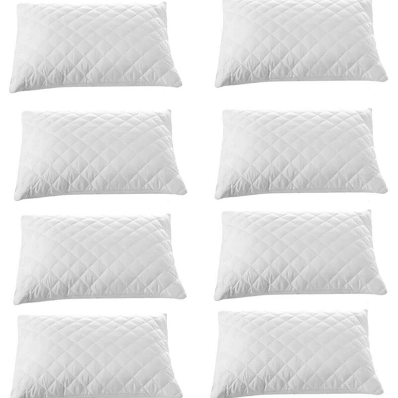 8 li Kapitoneli Yastık Koruyucu %100 Pamuk 50X70 Cm