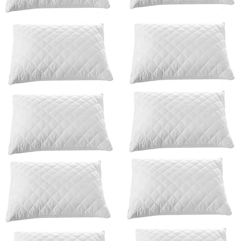 10 lu Kapitoneli Yastık Koruyucu %100 Pamuk 50X70 Cm