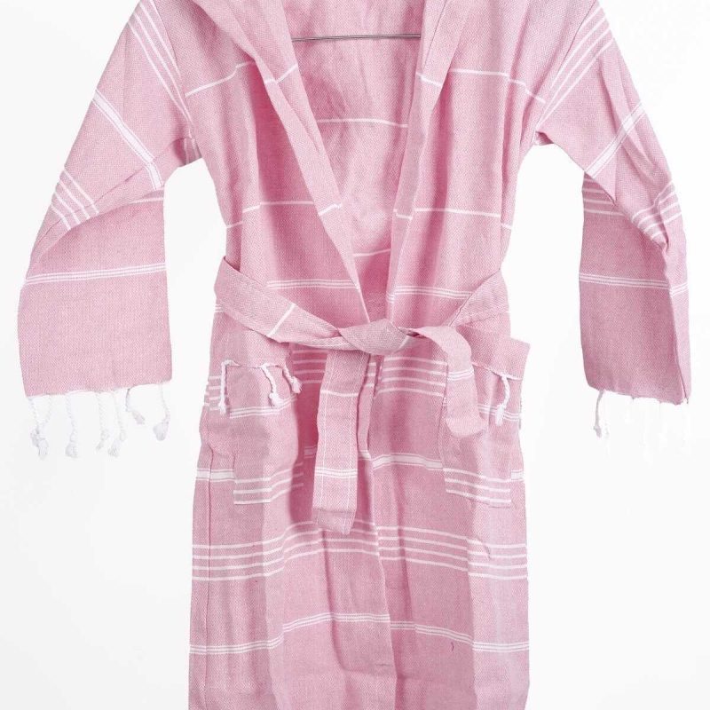 Mira Home Kapşonlu Çocuk Peştemal Bornoz 100 Pamuk