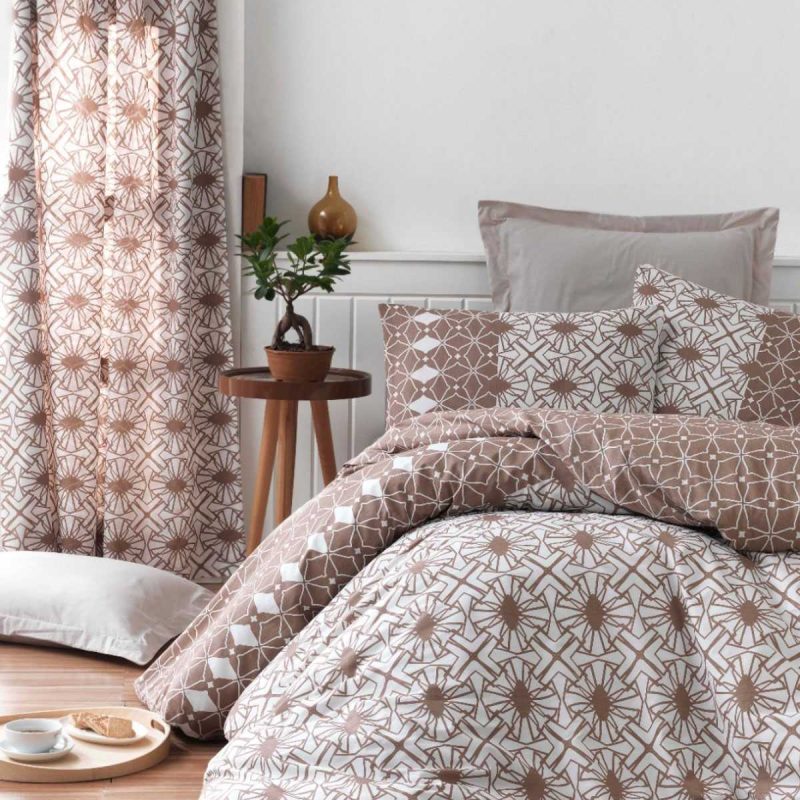 Çift Kişilik Ranforce Nevresim Takımı %100 Pamuklu Güneş