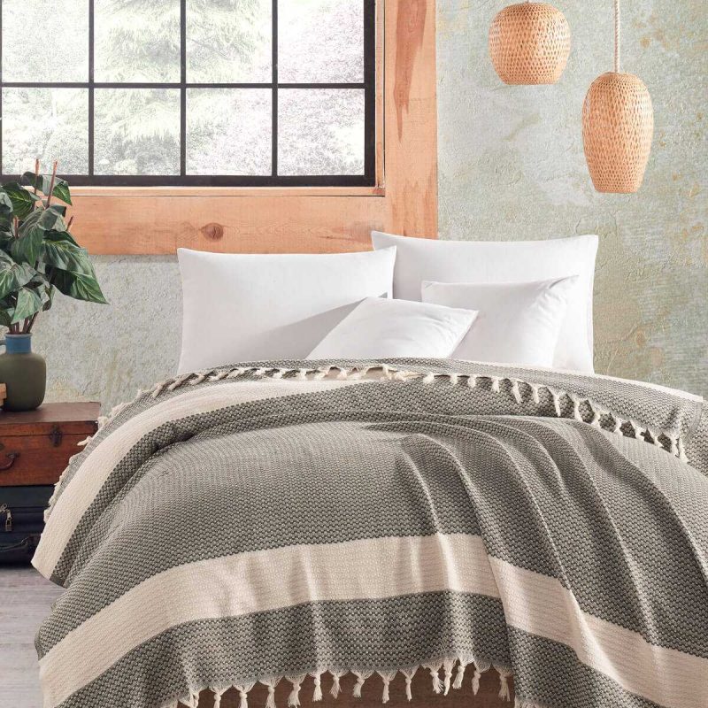 Çift Kişilik Yatak Pikesi Luna Yeşil 200 x 230 Cm