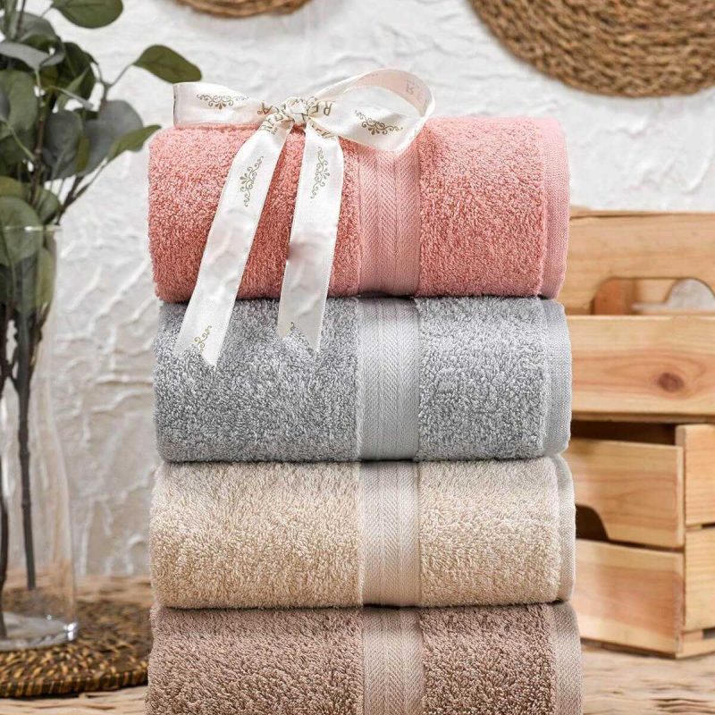 4 lü El Yüz Havlu Takımı %100 Pamuklu Matiz Beka