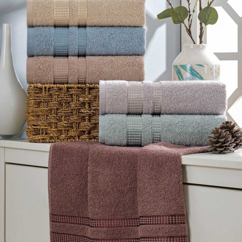 6 lI El Yüz Havlu Seti %100 Pamuklu Star 50x85 Cm