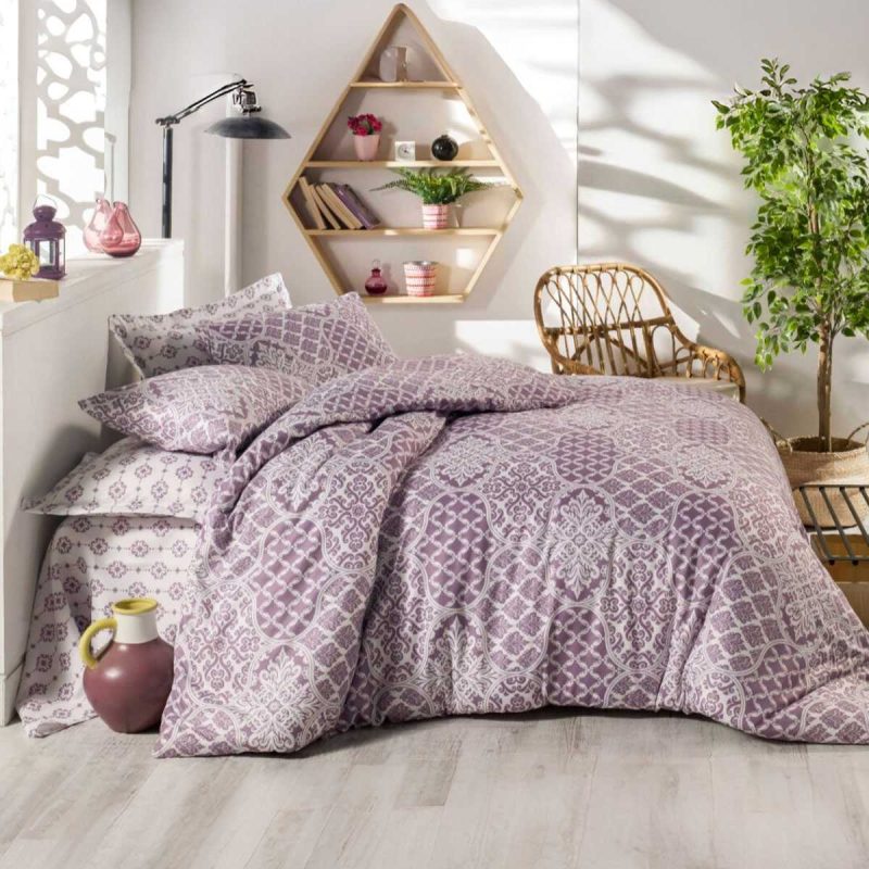 Çift Kişilik Ranforce Nevresim Takımı %100 Pamuklu Zarafet