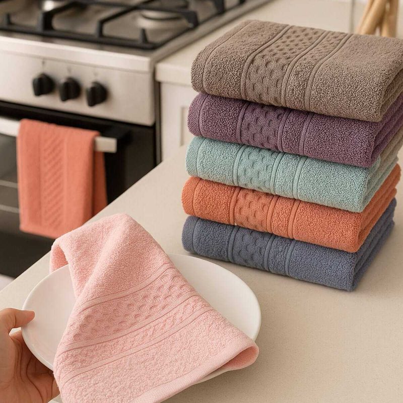 6 Parça Mutfak Havlusu Seti %100 Pamuklu Begüm