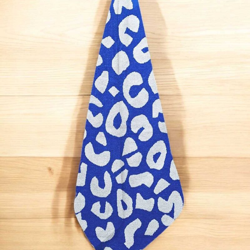 Wild Blue 90x150 cm Desenli Mavi-Beyaz %100 Pamuklu Banyo Havlusu