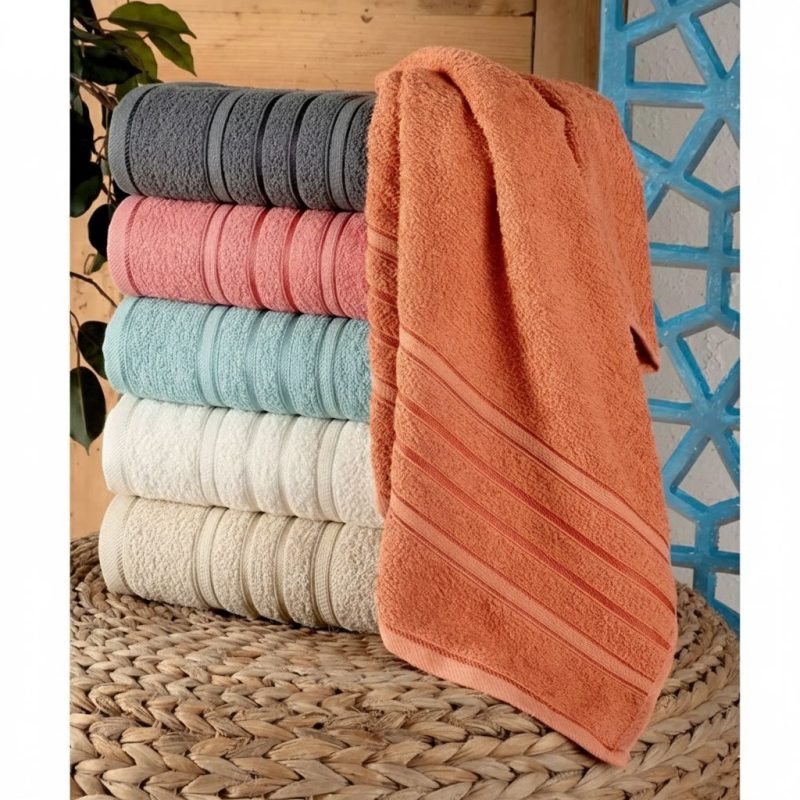 BANYO HAVLUSU 90X140 CM - KARIŞIK RENK - 90X140  6'LI PALET