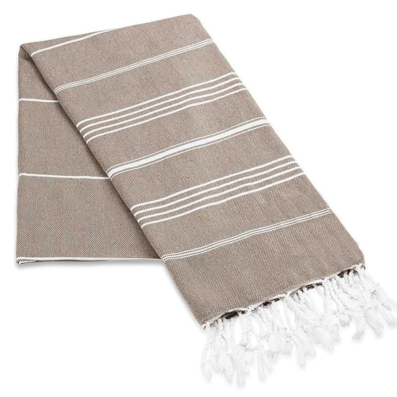 Summer Wind Soft %100 Pamuk Peştemal 100x180 cm Kahve