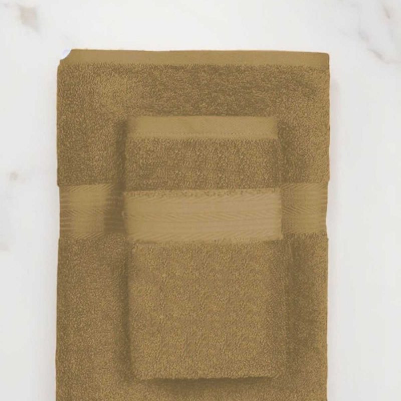 2 Parça Battal Lüks Premium Banyo Spa Havlu Takımı 90x170 Cm Kahve