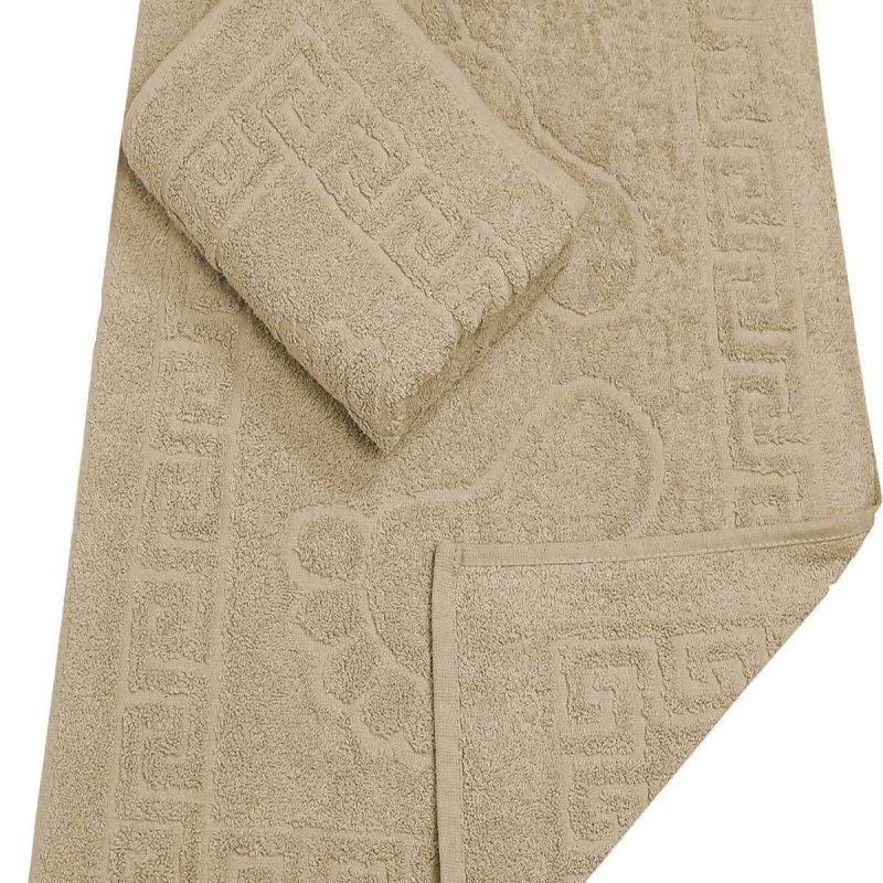 2 Li Banyo Ayak Havlusu %100 Pamuk 50X70 Cm Menesch Kahve