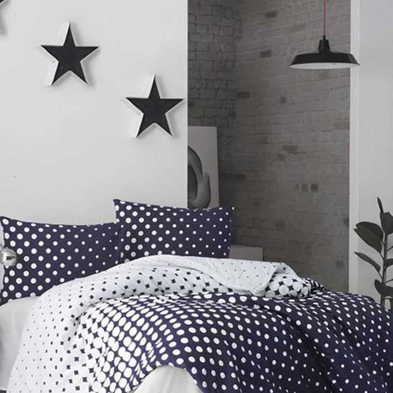 Çift Kişilik Nevresim Takımı Pamuklu Gece Yıldızları