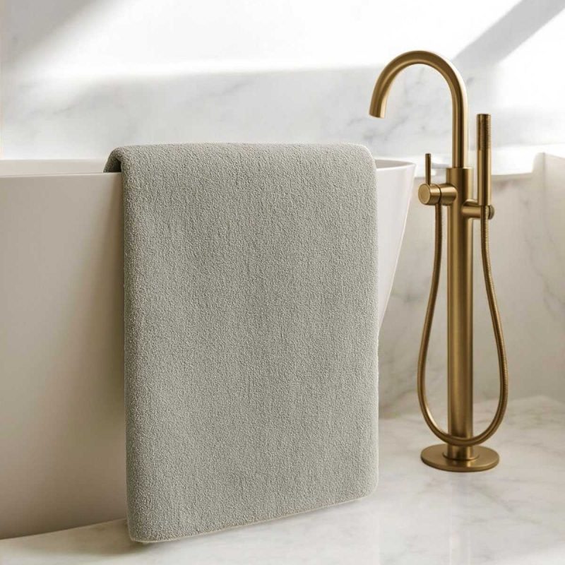 Luxury Hotel 90x150 cm %100 Pamuk Banyo Havlusu  Gramajlı Gri
