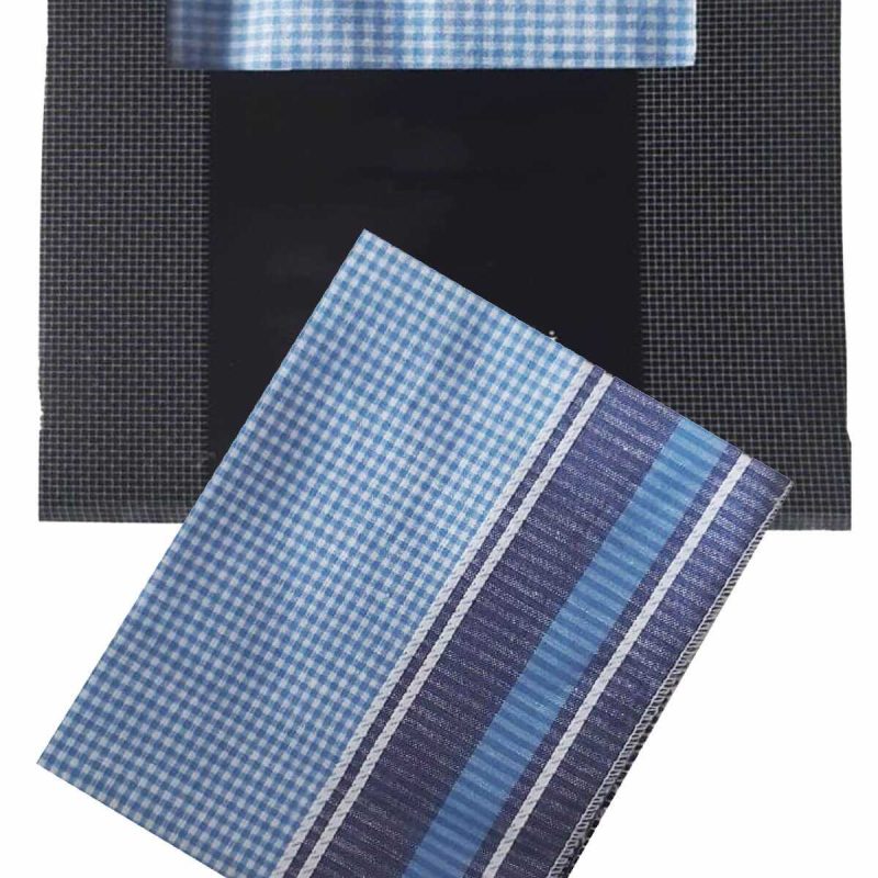 3’lü Özel Paket Premium Erkek Mendil Seti  %100 Pamuk 42x42 cm Mavi