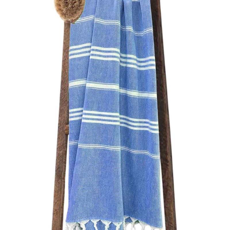 Summer Wind Soft %100 Pamuk Peştemal 100x180 cm Mavi