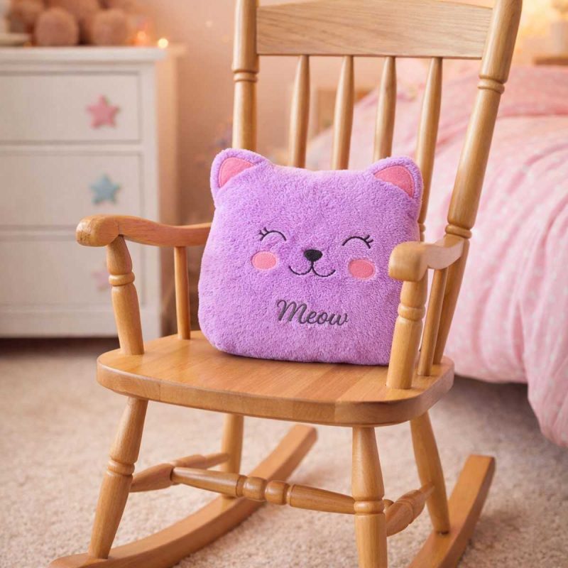 Meav Kedi Figürlü Dekoratif Çocuk Odası Yastığı