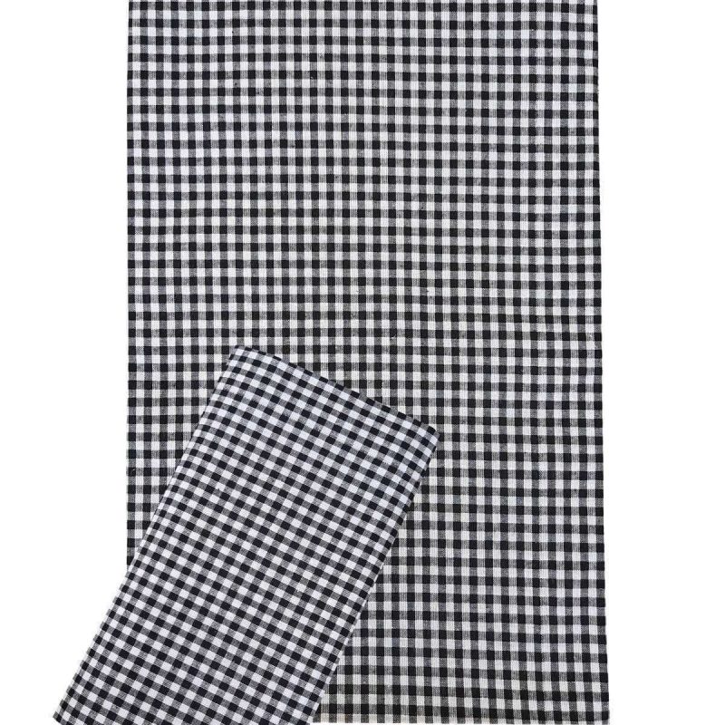 Zefir Desen Sofra Bezi Masa Örtüsü 170 x 170 Cm Siyah