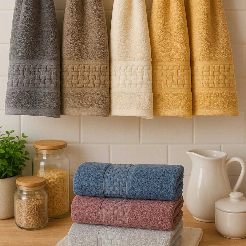 6 Parça Mutfak Havlusu Seti %100 Pamuklu Tendy