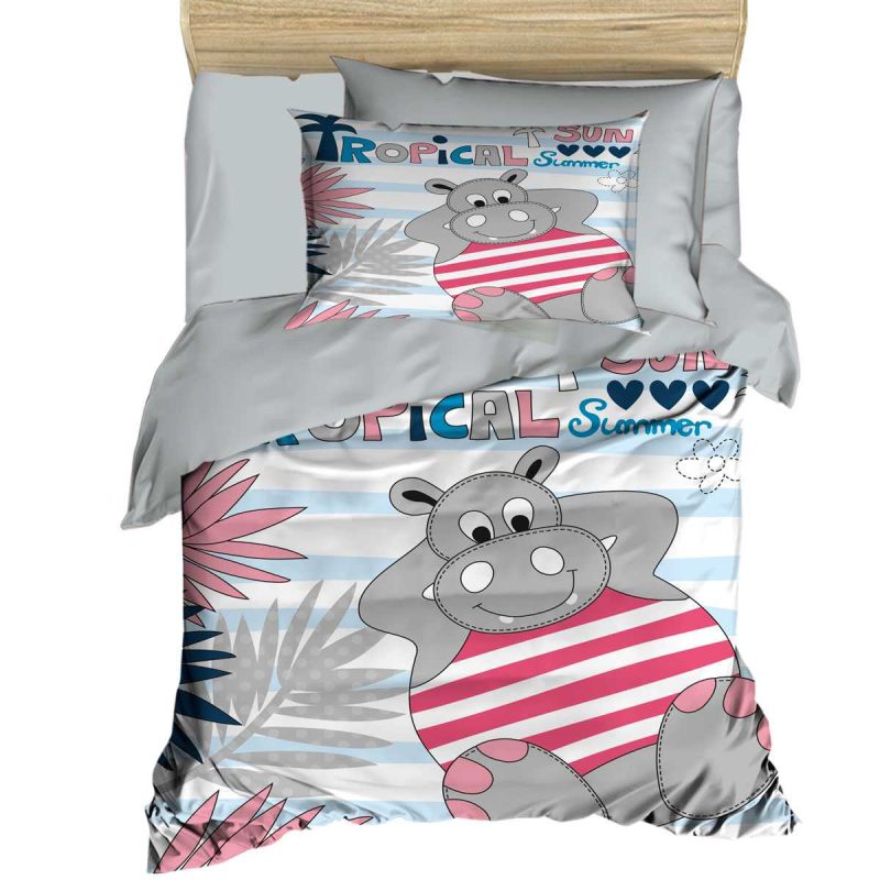 Yenidoğan Erkek Bebek Nevresim Takımı %100 Pamuklu Tropical Summer