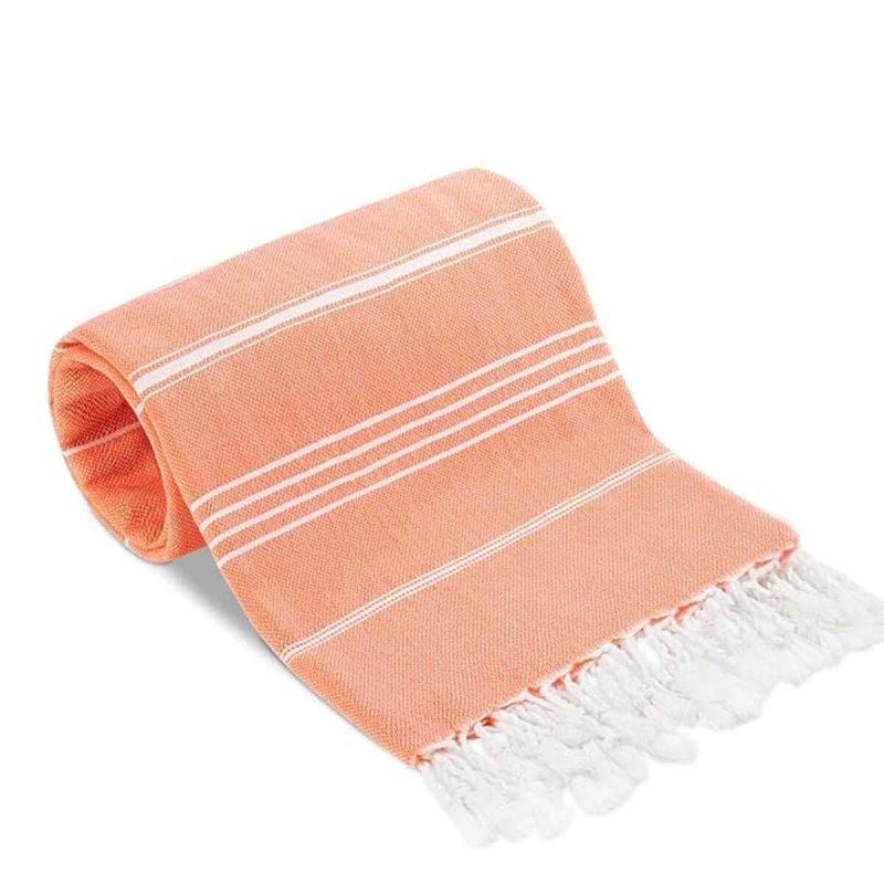 Summer Wind Soft %100 Pamuk Peştemal 100x180 cm Turuncu