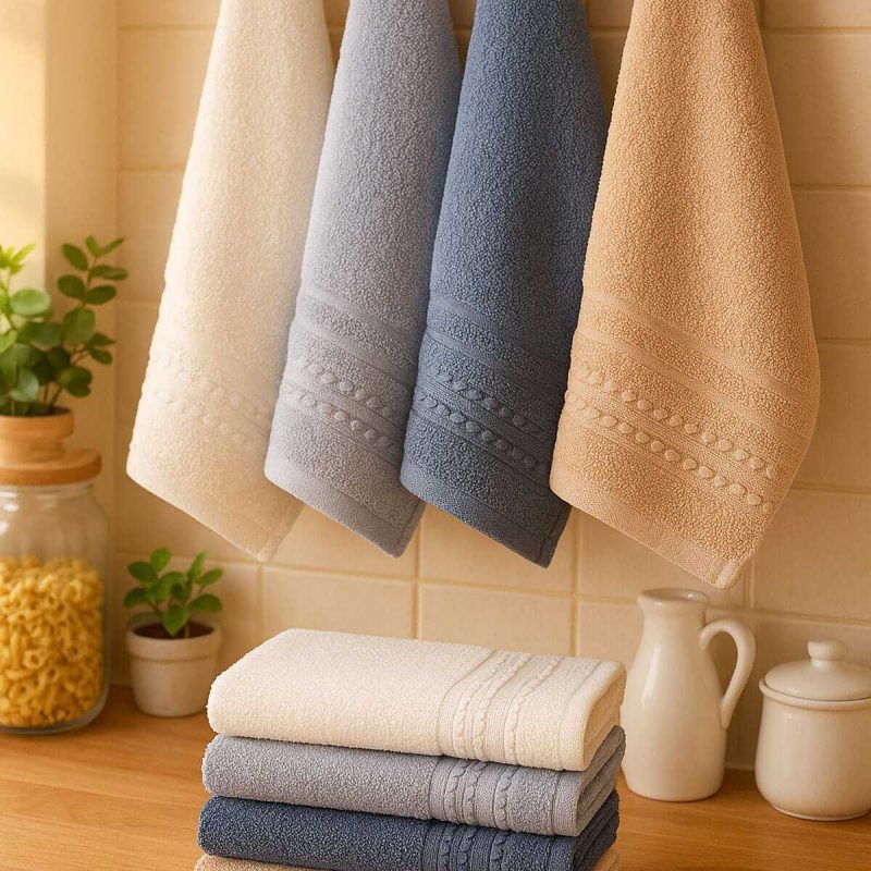 6 Parça Mutfak Havlusu Seti %100 Pamuklu Özlem